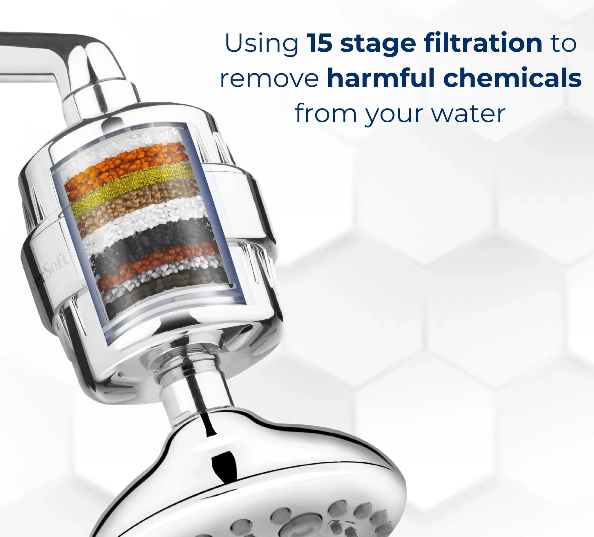 LIQD- 15C Water Softener for Tap and Shower With Additional Cartridge